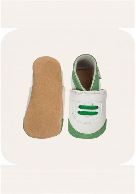 Sneaker baby pelle LAIT ET MIEL | REQ01VERDE